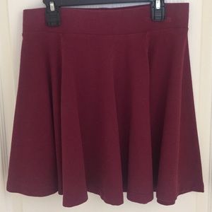 Maroon skater skirt